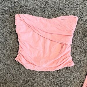 Indah Pink Ruched Tube Top